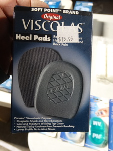 lot 7937 image: Soft Point Viscolas heel pads- New in box- Size-M