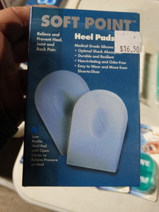 lot 7938 image: Soft Point Viscolas heel pads- New in box- Size-M