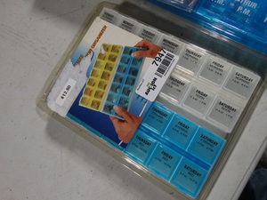 lot 7947 image: New- Monthly pill organizer box