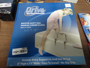 lot 7975 image: Drive Medical- bathtub safety rail-NEW in box