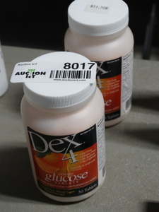 lot 8017 image: 2 bottles of Dex 4 glucose tablets