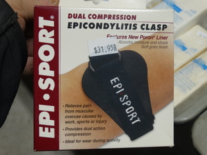 lot 8035 image: Epi-Sport dual compression epicondylitis clasp- Size-S- New in box