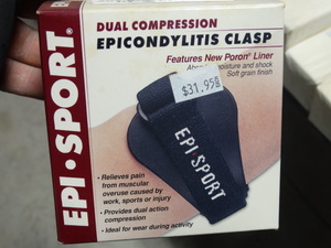 lot 8037 image: Epi-Sport dual compression epicondylitis clasp- Size-L- New in box