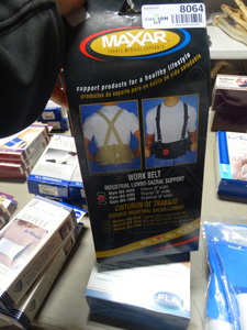 lot 8064 image: Maxar workbelt back support- New in box- Size-M