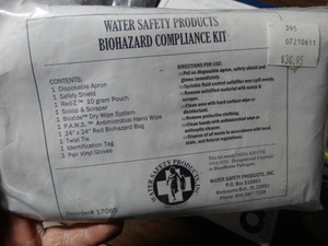 lot 8098 image: New- Biohazard compliance kit