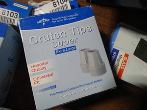 lot 8104 image: Medline crutch tips- New in box