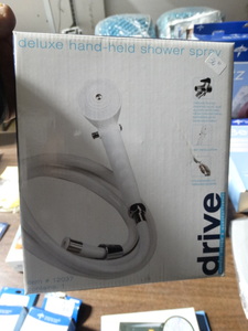lot 8107 image: Drive Medical- deluxe hand held shower spray-NEW in box