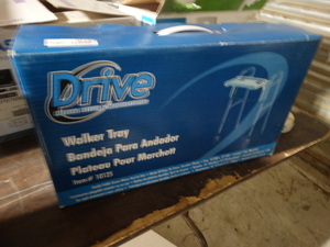 lot 8130 image: Drive Medical- walker tray-NEW in box