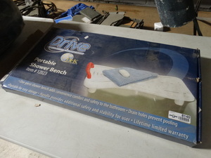 lot 8140 image: Drive Medical- portable shower bench -NEW in box