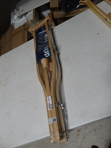 lot 8149 image: Drive Medical- wooden adjustable crutches-NEW in package