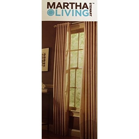 Martha Stewart Living Curtains Drapes Carton Faux Silk Back Tab