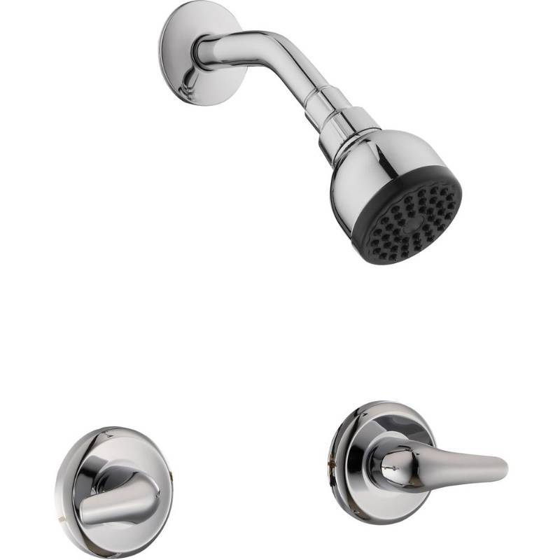 Glacier Bay Aragon 2 Handle 1 Spray Shower Faucet In Chrome Grey