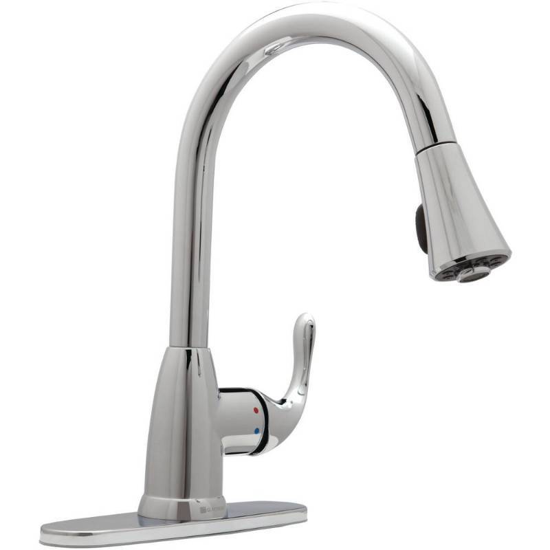 Glacier Bay Market Single Handle Pull Down Sprayer Kitchen Faucet