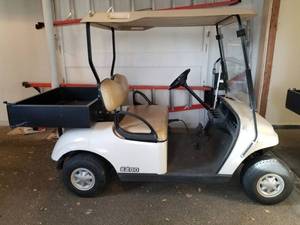 lot 100 image: EZ-GO TXT 48 Volt Two Passenger Electric Golf Cart