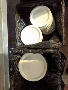 lot 5577 image: Ceramic Plates, Sizes Vary.