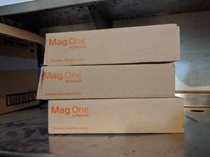 lot 5589 image: (3) Mag One Single-Unit Rapid Rate Tri-Chemistry Chargers For Portable Motorola Two Way Radio
