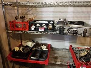lot 5600 image: Silverware, Dishes, Pots and Pans