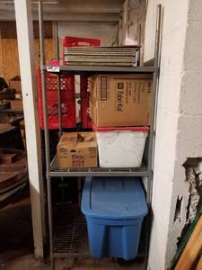 lot 5614 image: Metal Rack With Contents