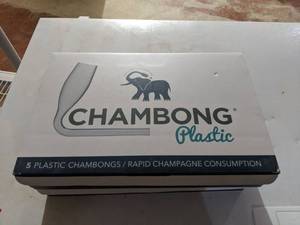 lot 5641 image: (6) Plastic Chambongs