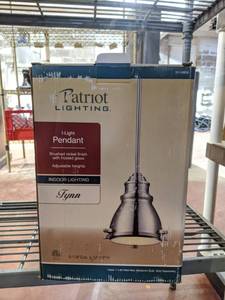 lot 5645 image: Patriot Lighting Flynn 1 Light Pendant