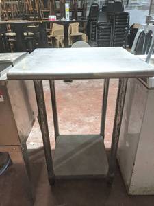 lot 5663 image: Stainless Steel Prep Table
