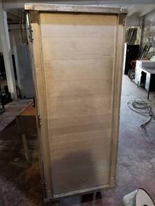 lot 5709 image: Enclosed Sheet Pan Rack on Casters