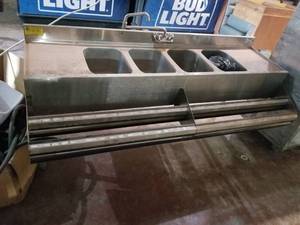 lot 5710 image: 4 Bay Stainless Bar Sink