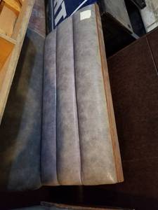 lot 5726 image: (3) Gray Restaurant Booths
