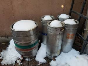 lot 5738 image: (5) Empty Kegs