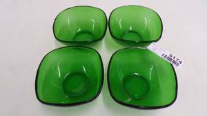 lot 5174 image: Forest Green Oatmeal Bowls