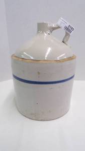 lot 5193 image: #2 Blue Band Crock Jug