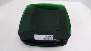 lot 5200 image: Forest Green Luncheon Plates