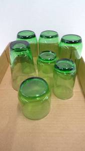 lot 5214 image: Forest Green Glassware