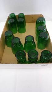 lot 5219 image: Forest Green Glassware