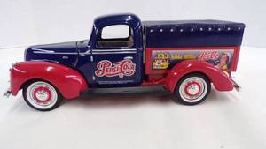 lot 5255 image: Golden Wheel Die Cast 1940 Ford Pepsi Cola Delivery Truck