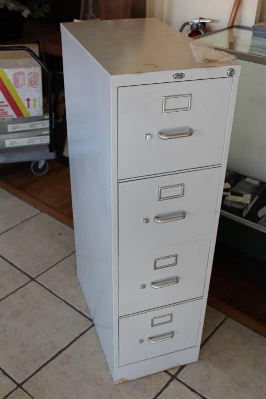 Gray Office Depot File Cabinet 50 Tall 26 5 Deep 4 Drawers