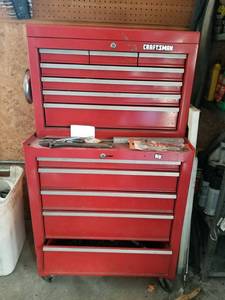 lot 5862 image: Craftsman Tool Box With Tools