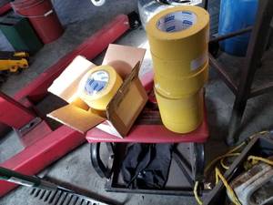 lot 5867 image: Rolling Stool, Automotive Refinish Masking Tape