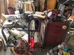 lot 5884 image: Welding Cart With Contents
