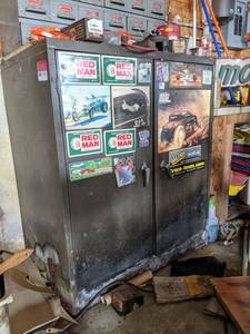 lot 5903 image: Steel Work Cabinet, Contents Included