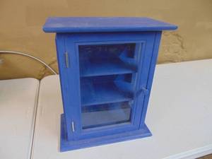 lot 5369 image: Blue Curio Cabinet