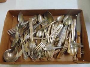 lot 5405 image: Silver Plate Silverware