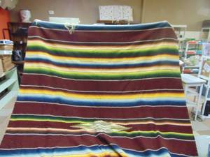 lot 5415 image: Southwestern Style Blanket - Full-  Queen Size