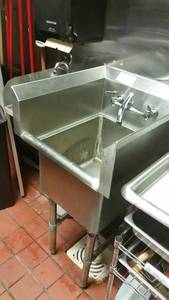 lot 25 image: John Boss Stainless steel sink