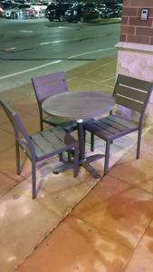 lot 31 image: Patio Table with Three Chairs