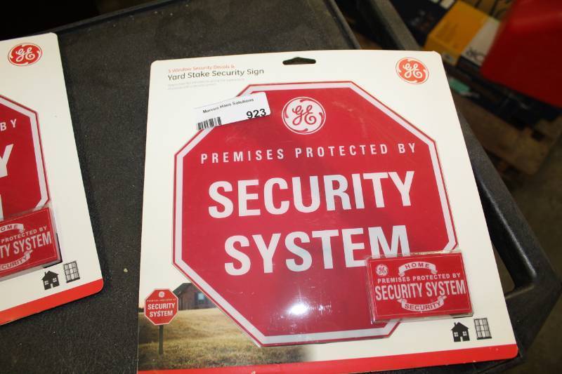 lot 923 image: Security Sign