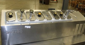 lot 4331 image: Silver King Refrigerated Topping Rail - Countertop