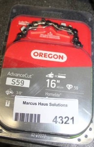 lot 4321 image: Oregon 16 Chain for Chain Saw