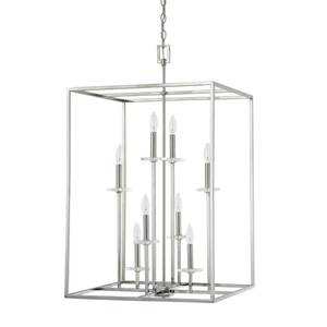 lot 2195 image: Capital Lighting 7003PN Morgan 8 Light 22 Wide Chandelier