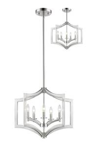 lot 2196 image: Z-Lite Zander 5 Light 23-1932 Wide Chandelier